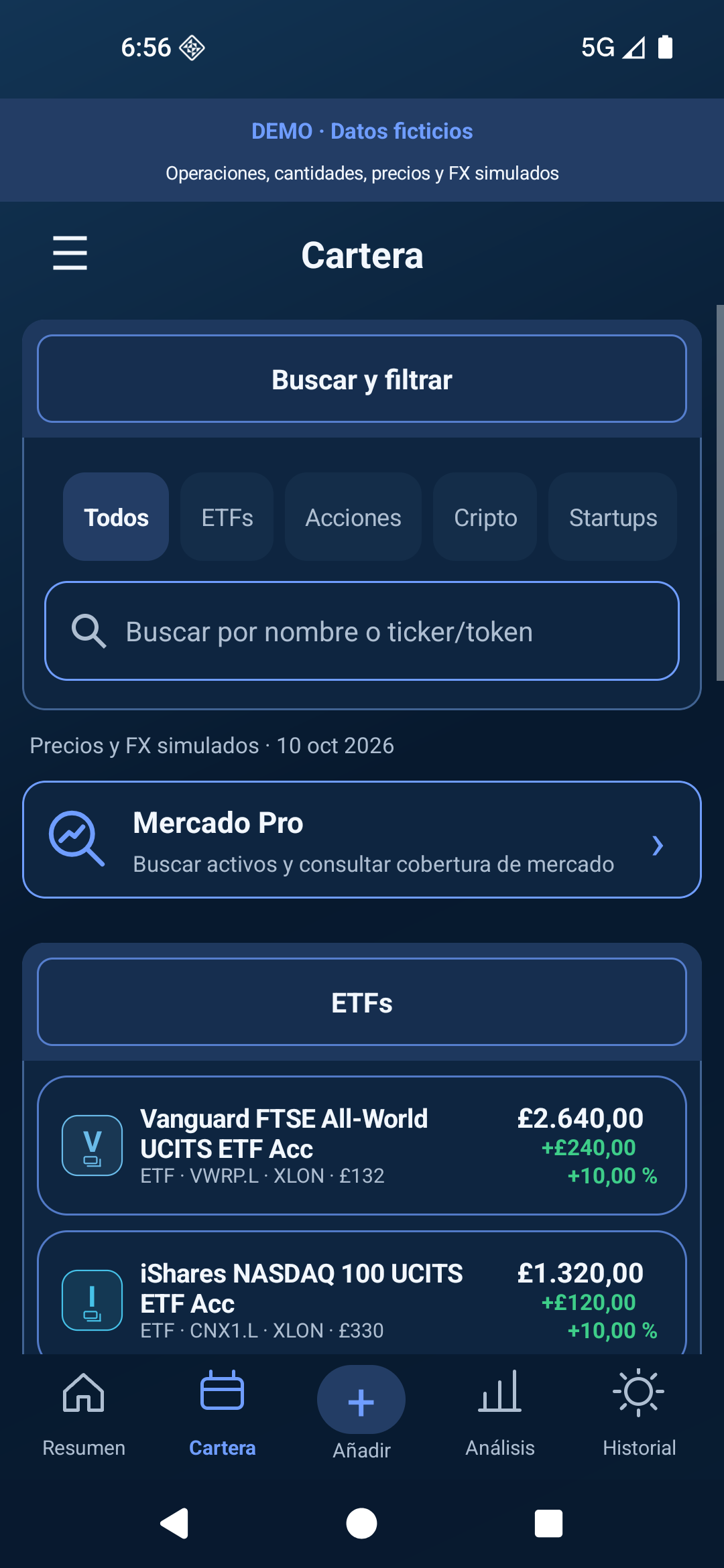 Cartera de MiCartera · datos ficticios DEMO